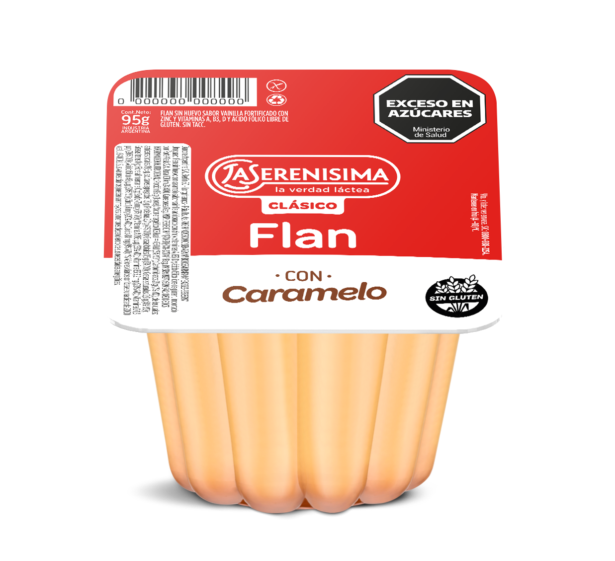 La Serenísima Clásica Flan con caramelo